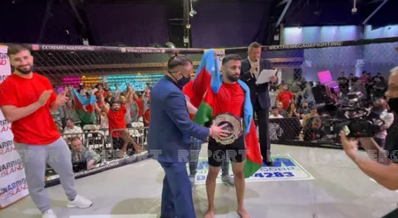 Азербайджанский спортсмен завоевал чемпионский пояс в США