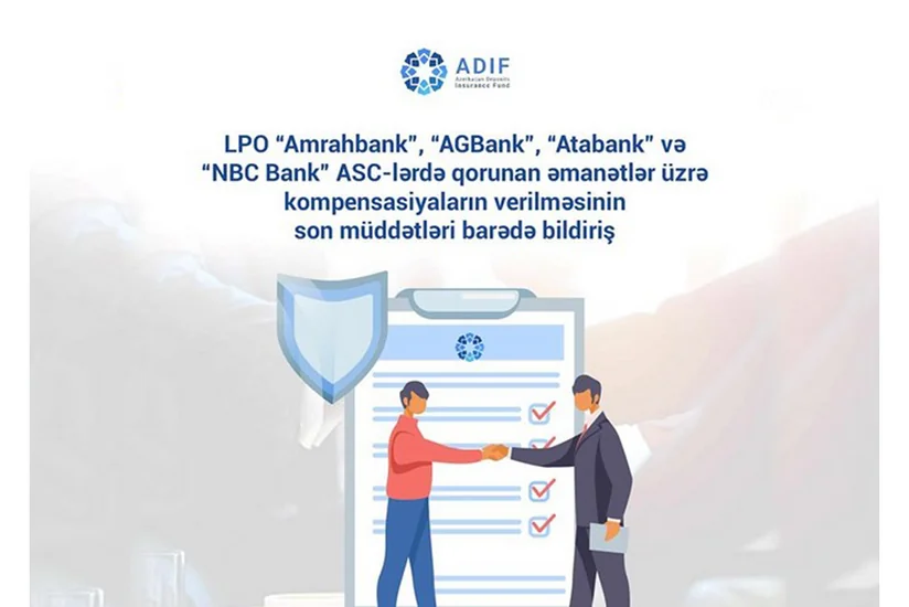 Azərbaycanda 4 bağlanmış bankın əmanətçilərinin pullarını alması müddəti başa çatır