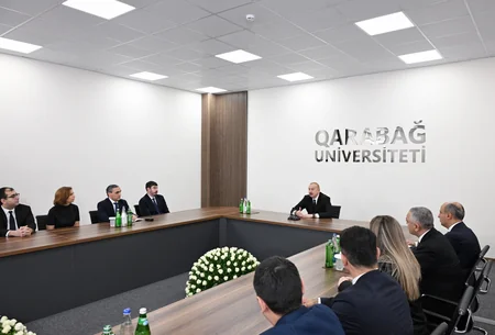 Prezident İlham Əliyev Qarabağ Universitetinin təmirdən sonra açılışında iştirak edib - YENİLƏNİB-4