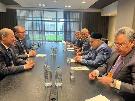 Allahşükür Paşazadə Keyptaunda Məhəmməd Elsanusi ilə Vaşinqton görüşünü müzakirə edib