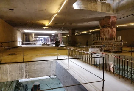 Bakı metrosunun inşa olunan stansiyasında növbəti mərhələ üzrə iş başlayıb