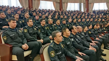 Əlahiddə Çevik Polis Alayında Heydər Əliyevin əziz xatirəsi anılıb