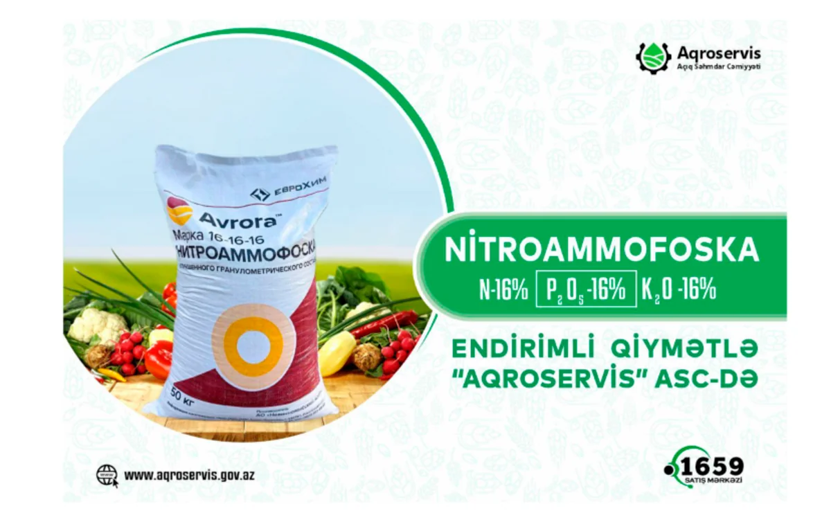 “Aqroservis” gübrəni ucuzlaşdırıb