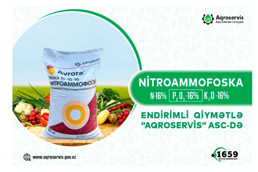 “Aqroservis” gübrəni ucuzlaşdırıb