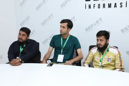 Pakistanın idman jurnalistləri Report İnformasiya Agentliyində olublar