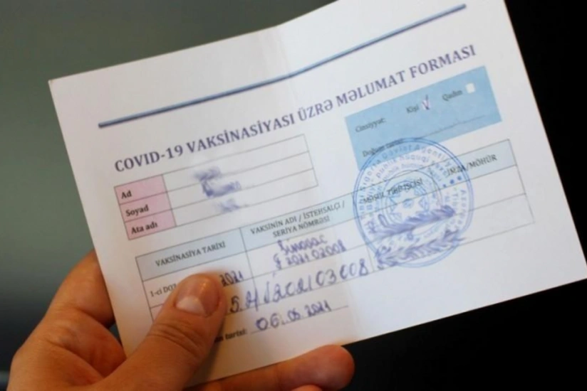 Saxta COVID-19 pasportu satan şəxsə cinayət işi açılıb