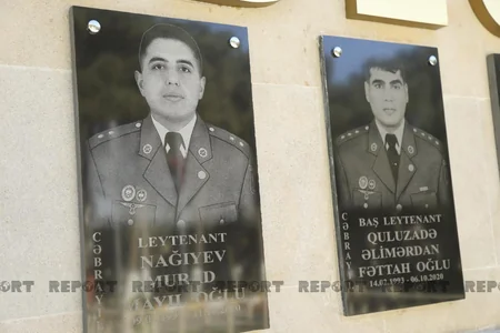 Abşeronda şəhid tankçıların xatirəsi əbədiləşdirilib