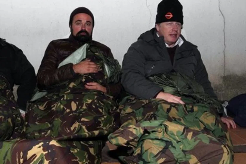 ​London meri Boris Conson küçədə gecələyib