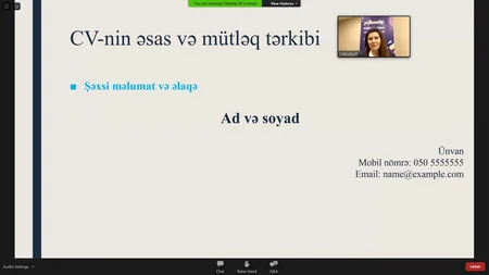 Yüksəliş müsabiqəsi vebinar təşkil edib