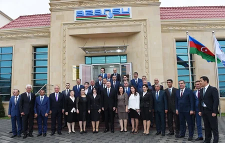 Prezident İlham Əliyev Qobustan şəhərinə içməli suyun verilməsi mərasimində iştirak edib