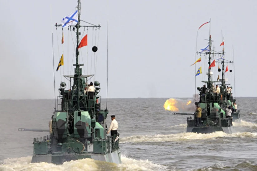 На Каспии прошли военные учения