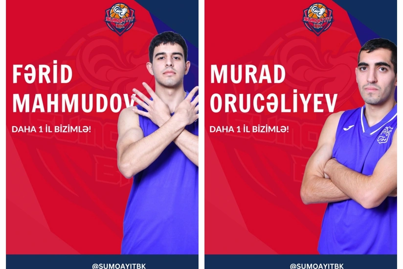 Sumqayıt basketbol komandası iki oyunçusu ilə müqavilə müddətini yeniləyib