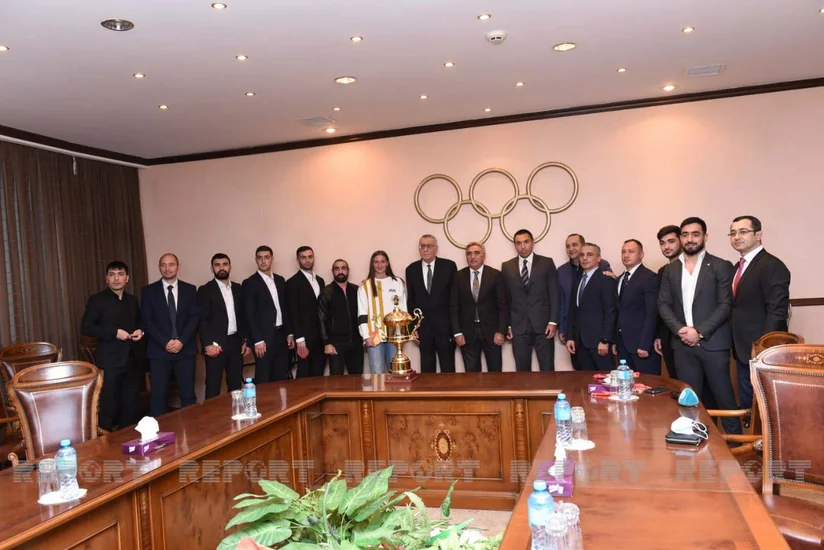 Milli Olimpiya Komitəsində karateçilərlə görüş keçirilib
