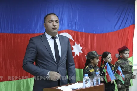 Yaralı halda döyüşü davam etdirmiş şəhidin büstünün açılışı olub