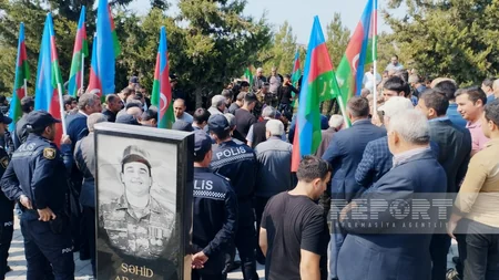 31 ildən sonra meyitinin qalıqları Şuşada tapılan şəhid Şamaxıda dəfn edilib - YENİLƏNİB