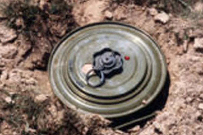 Yasamalda fərdi yaşayış evinin həyətində tank əleyhinə mina tapılıb
