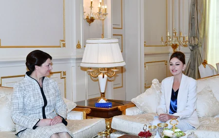 First ladies of Azerbaijan and Lithuania meet
