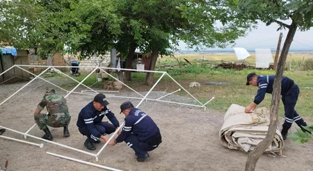В Гахе паводок нанес урон частному дому