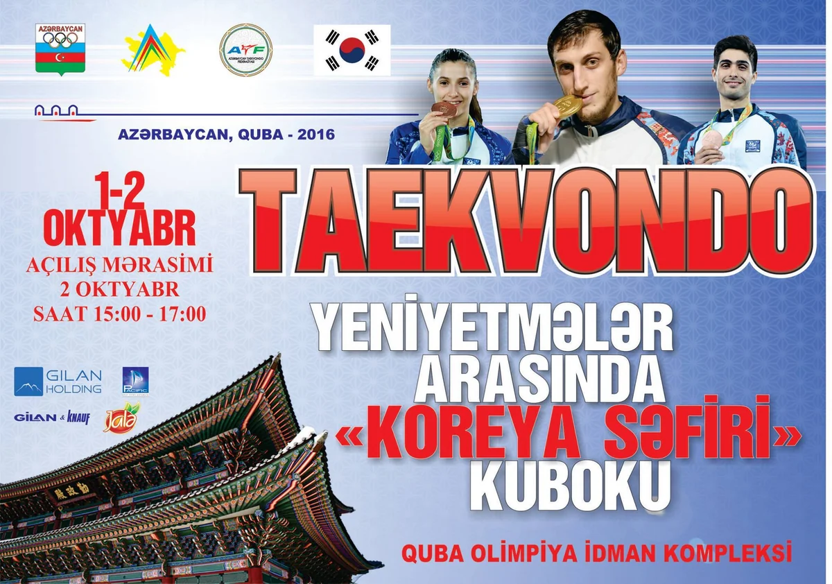 Koreya səfiri Qubada taekvondoçuları mükafatlandıracaq