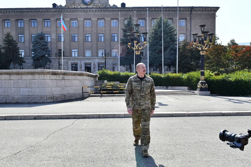 Prezident: Qarşıma bir nömrəli vəzifə qoymuşdum ki, Azərbaycan Bayrağı o vaxt işğal altında olan bütün ərazilərdə qaldırılsın
