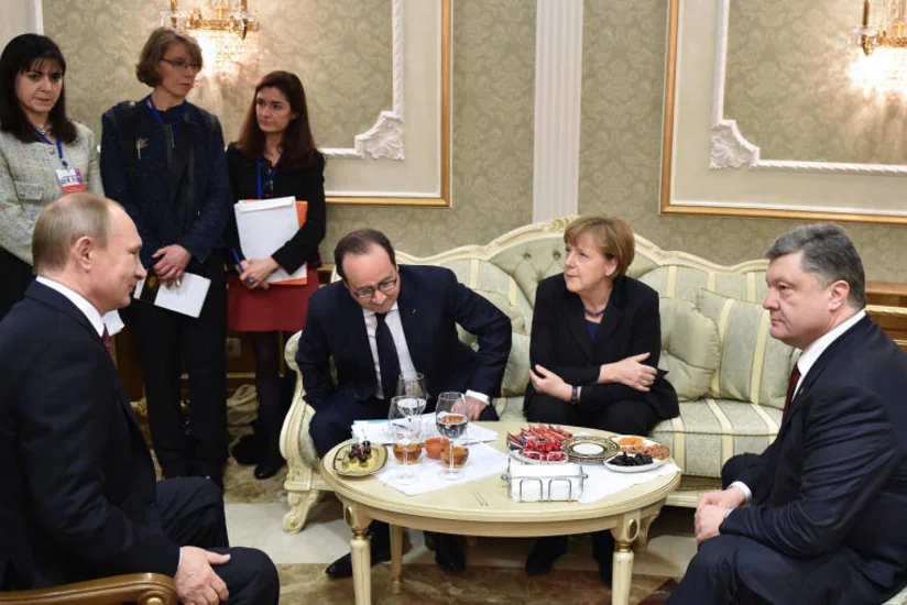 Putin, Poroşenko və Merkel Ukraynanın şərqində ATƏT-in fəaliyyəti ilə bağlı  atılacaq addımları razılaşdırıblar