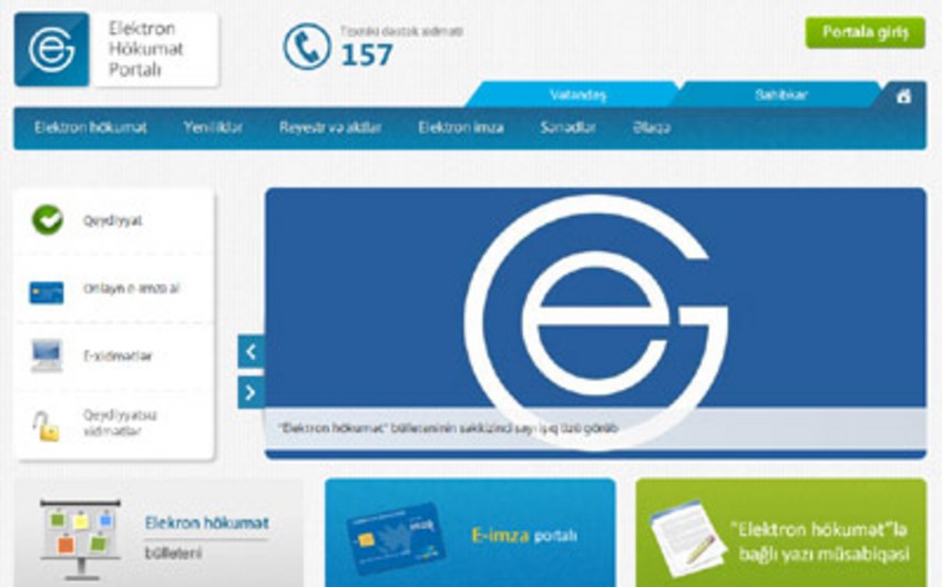 Güzəştli mənzil sistemi Elektron hökumət portalı üzərindən fəaliyyətə başlayıb