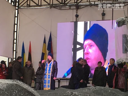 Kiyevdə Saakaşvilinin rəhbərliyi altında yürüş keçirilib - VİDEO