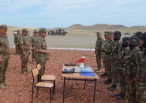 Zakir Həsənov poliqona gedib, hərbçilərin atış məşğələlərini izləyib