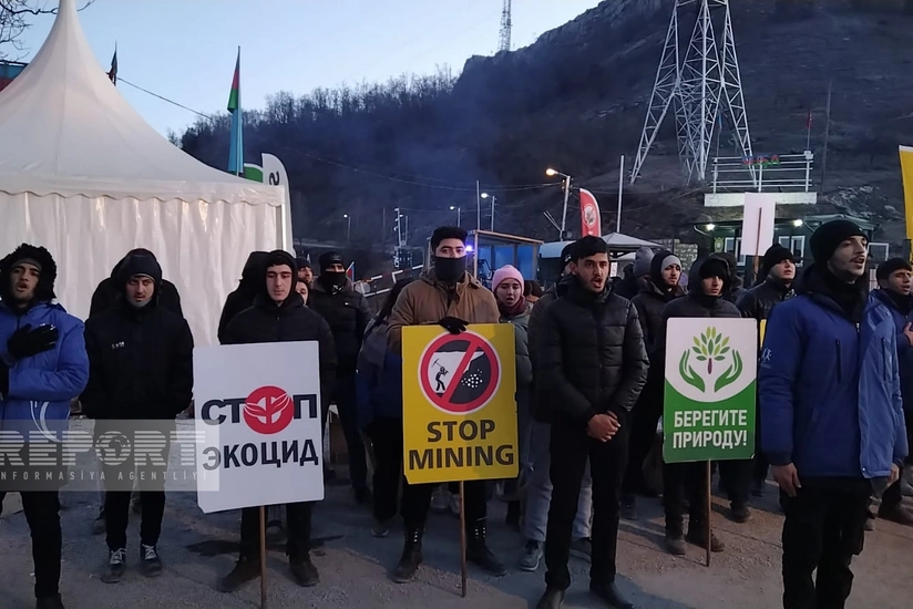 Xankəndi-Laçın yolunda etiraz aksiyası iyirmi altı gündür davam edir 