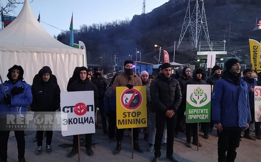 Xankəndi-Laçın yolunda etiraz aksiyası iyirmi altı gündür davam edir 