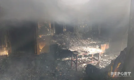 Lənkəranda yanğın olub, xəsarət alan var - FOTO