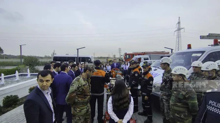 FHN Lənkəran “ASAN Xidmət”də mülki müdafiə təlimi keçirib