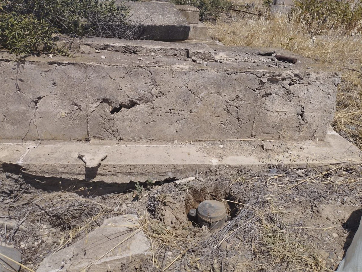 Füzulidə qəbiristanlıqda tələ-mina aşkar edilib