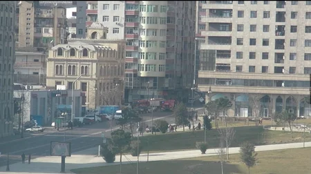 Bakıda yanğın baş verən küçədə nəqliyyatın hərəkəti məhdudlaşdırılıb