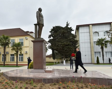 ​Prezident İlham Əliyev Astara rayonunda səfərdədir