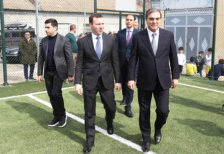 AFFA-nın Gəncədə inşa etdiyi növbəti meydança istifadəyə verilib