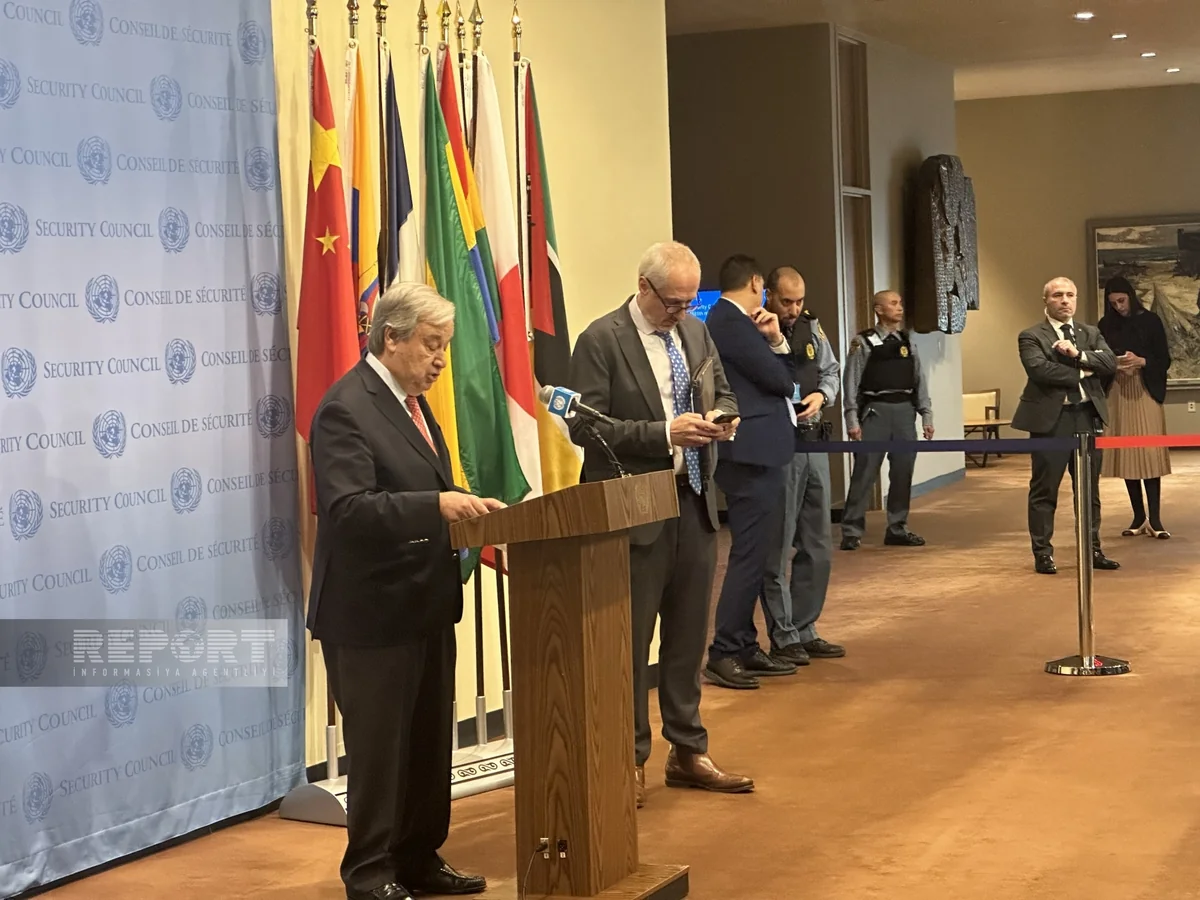 BMT Baş katibi ilk dəfə Təhlükəsizlik Şurasının sədrinə məktub göndərib