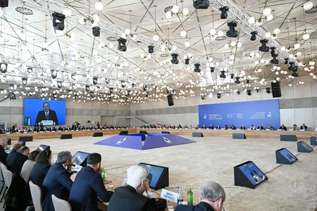 Prezident İlham Əliyev XII Qlobal Bakı Forumunun açılış mərasimində çıxış edib - YENİLƏNİB-3