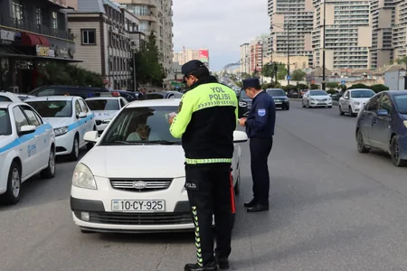Bakıda taksi fəaliyyəti ilə məşğul olan sürücülərə qarşı reyd keçirilib