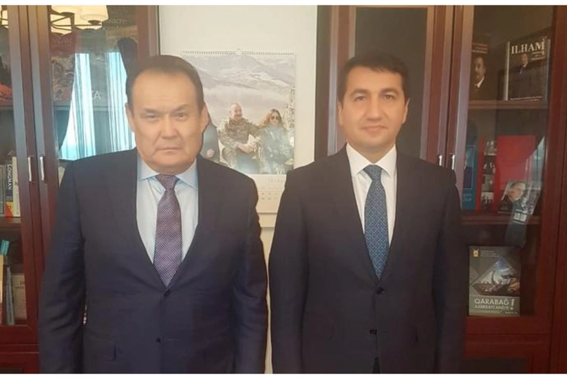 Hikmat Hajiyev meets with Secretary General of Organization of Turkic States
