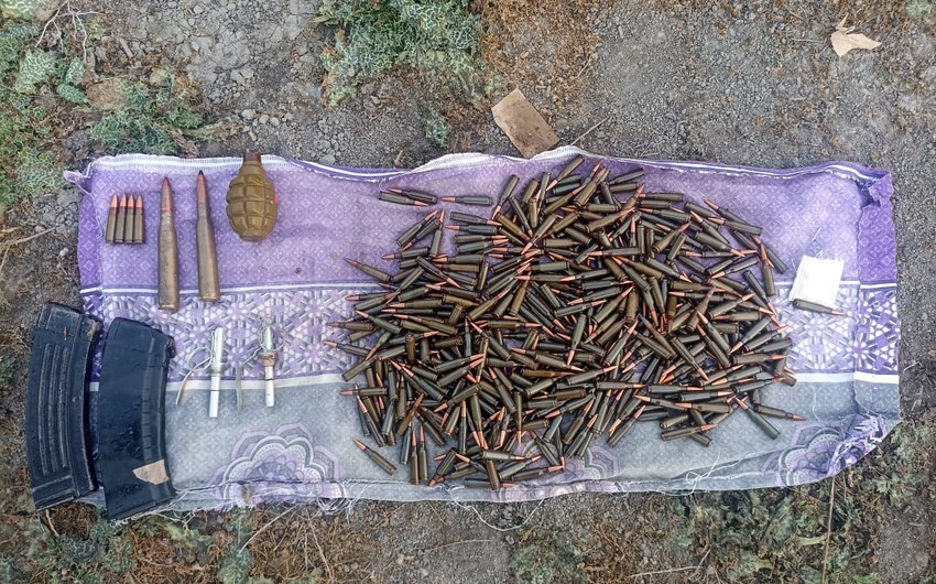 Zərdabda müxtəlif növ silah-sursat aşkarlanıb 