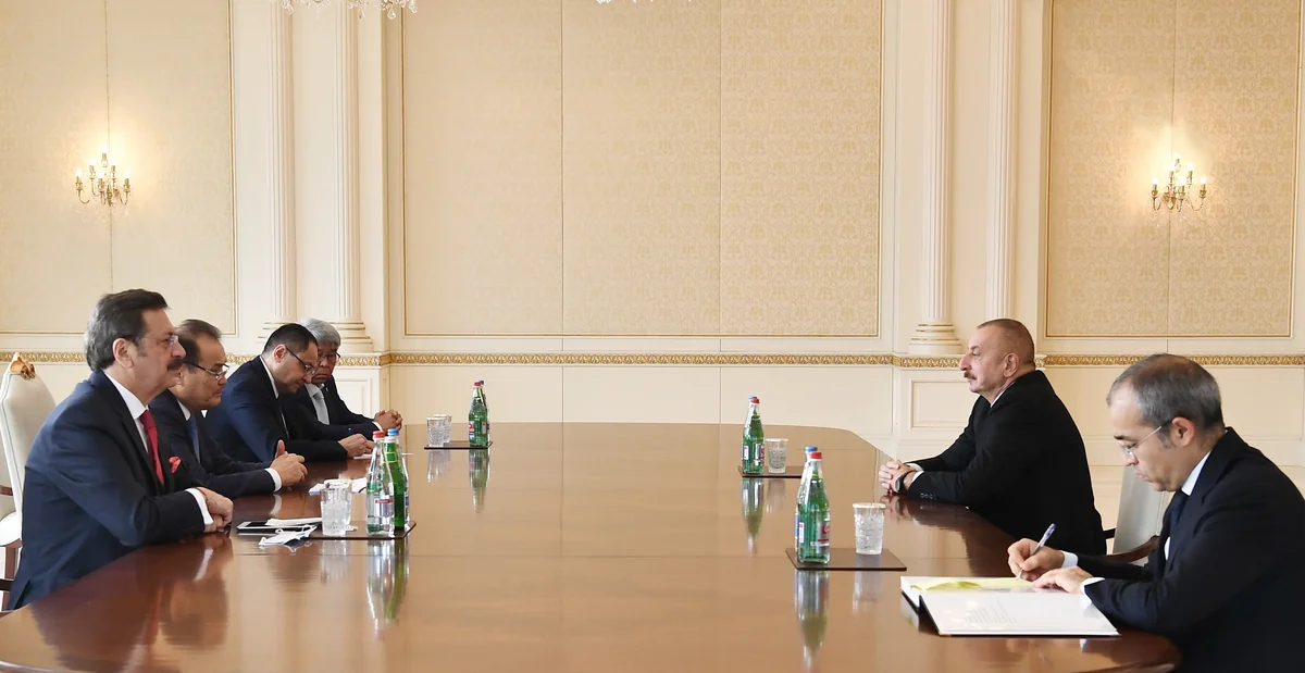 President receives Baghdad Amreyev, Mustafa Rifat and Marat Sharshekeev