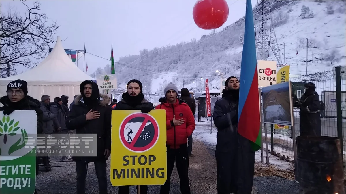 Protest rally on Khankandi-Lachin road enters its 32nd day