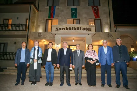 Parlament sədrlərinin Şuşa səfərindən - FOTOREPORTAJ
