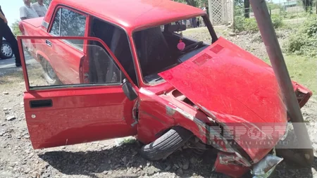 Oğuzda iki avtomobil toqquşub, xəsarət alanlar var