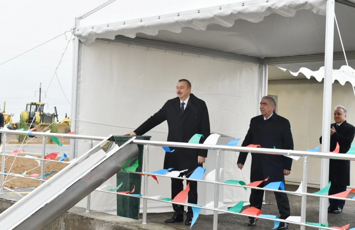 President attends ground breaking ceremony of highway to be built on Baku-Russia state border