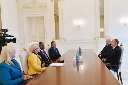 Prezident İlham Əliyev Beynəlxalq Mülki Aviasiya Təşkilatının prezidentini və Dövlətlərarası Aviasiya Komitəsinin sədrini qəbul edib