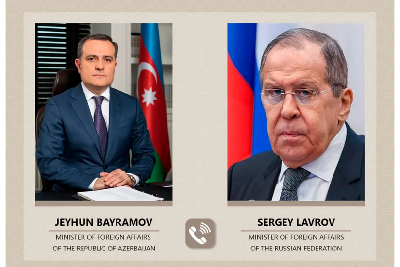 Главы МИД Азербайджана и России провели телефонный разговор