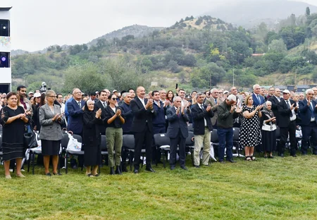 President, First Lady participate in Lachin City Day festivities held on bank of Hakari River