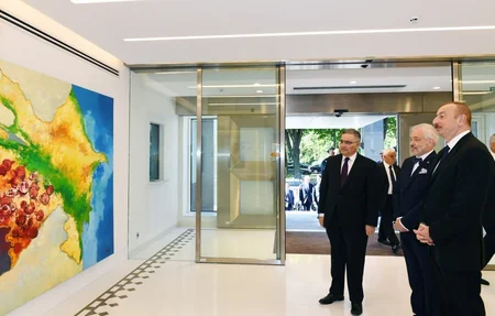 President Ilham Aliyev attends inauguration of new building of Azerbaijan's Embassy in Belgium